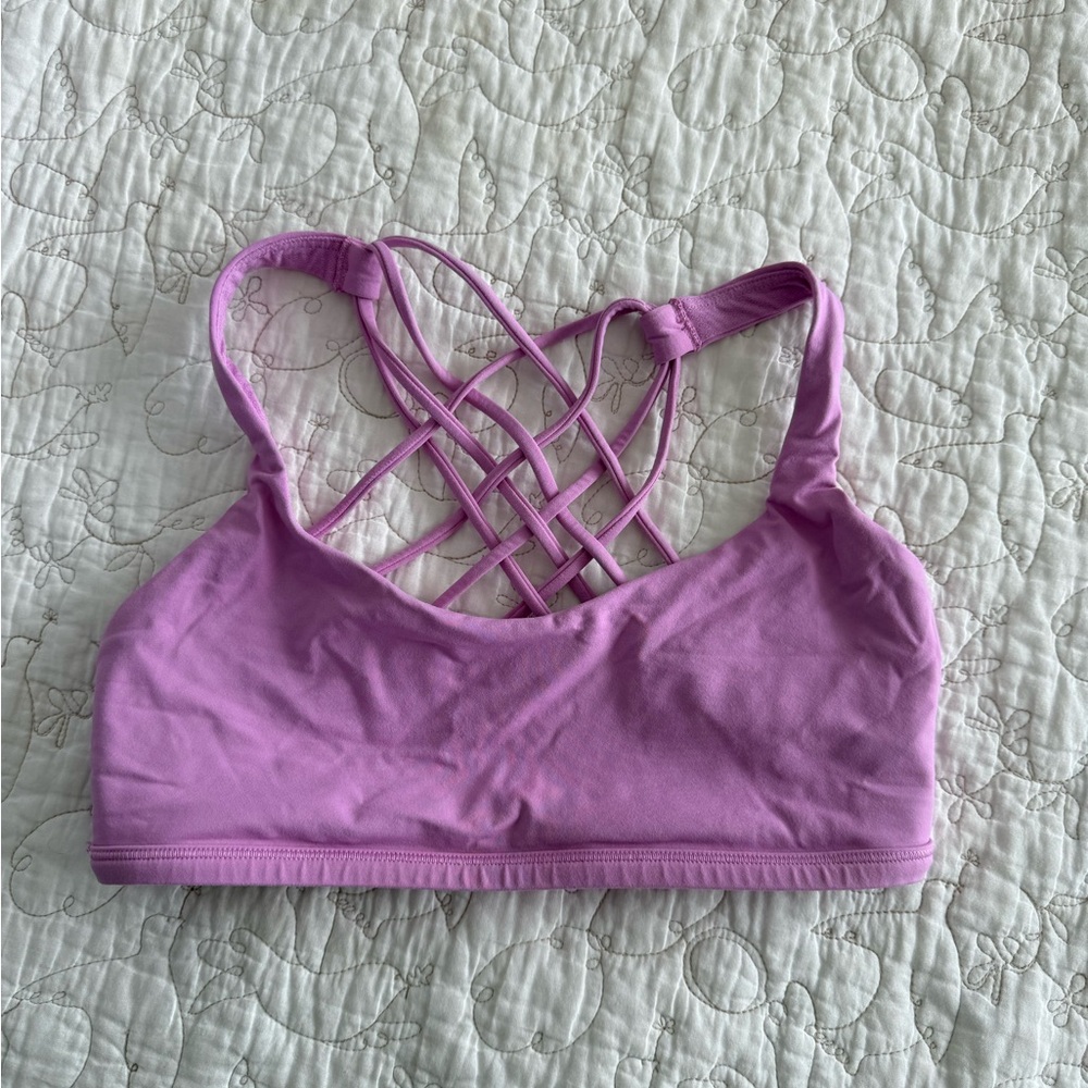Purple Lululemon Free to Be Bra